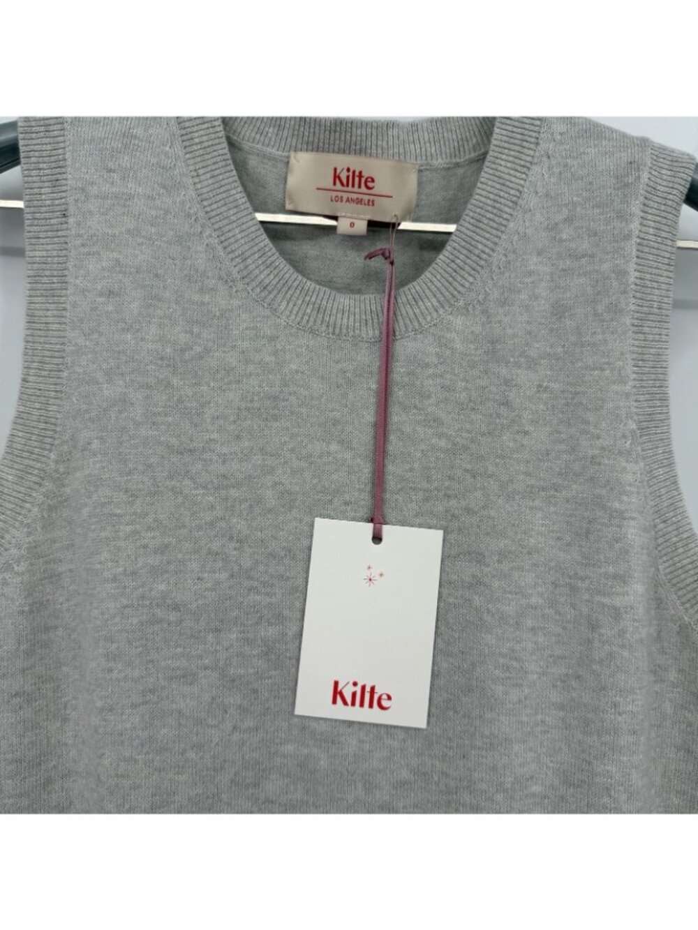 Kilte Collection Carrie Tank and Cardigan Sweater Matching Set Heather Grey 0/XS - Picture 11 of 15